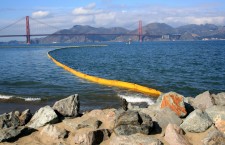 Capsized canoe