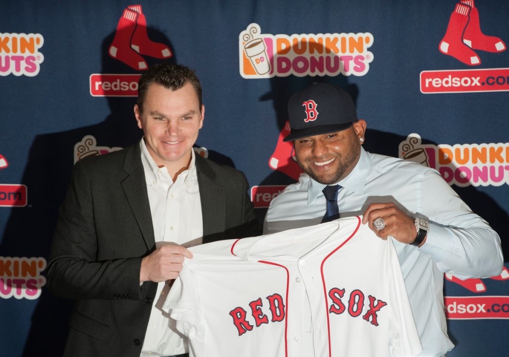 Giants fans will have to adjust to the unfamiliar site of Sandoval in a Red Sox colors. 