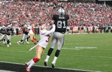 Carr's career day was bolstered by Mychal Rivera's 7 catch, 109-yard performance. 