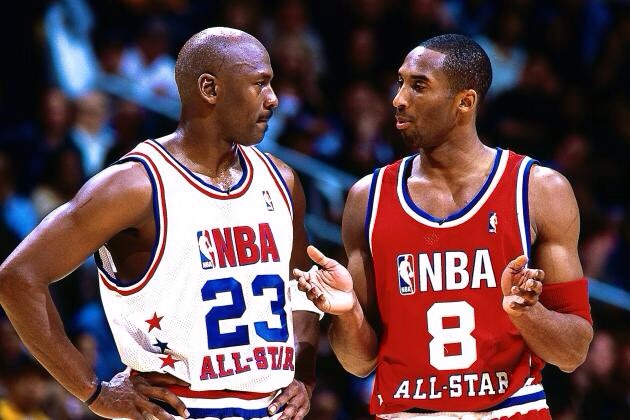 Bryant facing his idol in the NBA All-Star Game.