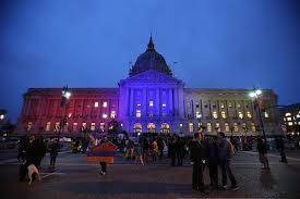 City Hall was illuminated with colors of the Armenian Flag in commemoration of the Armenian genoside