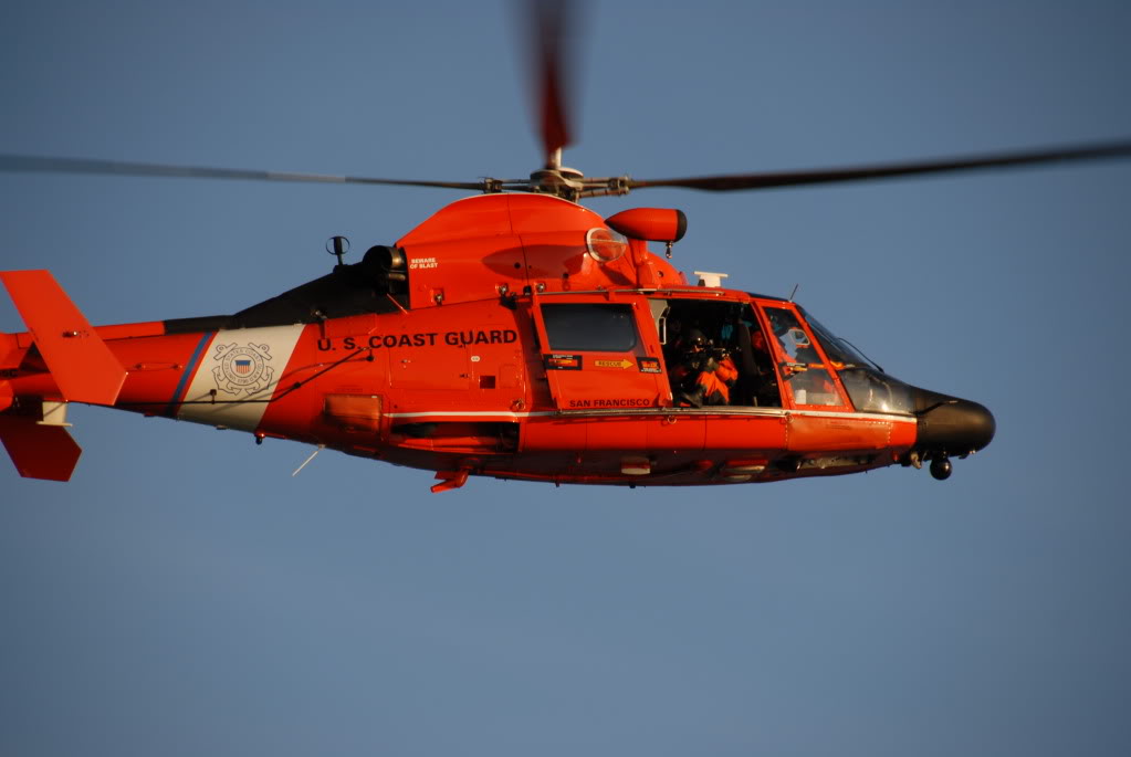 Coast Guard Helicopter Crash Lands At SFO. Photo Courtesy of Coast Guard.