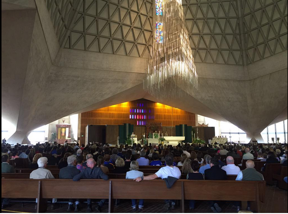 Sunday's service at St. Mary's Cathedral in San Francisco