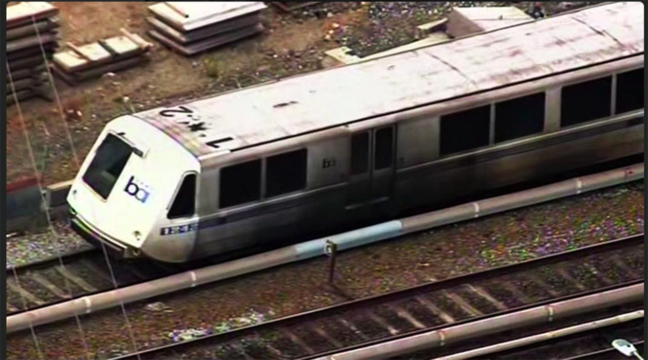 A fire broke out on a three-car train and was evacuated near the Fruitvale Station.