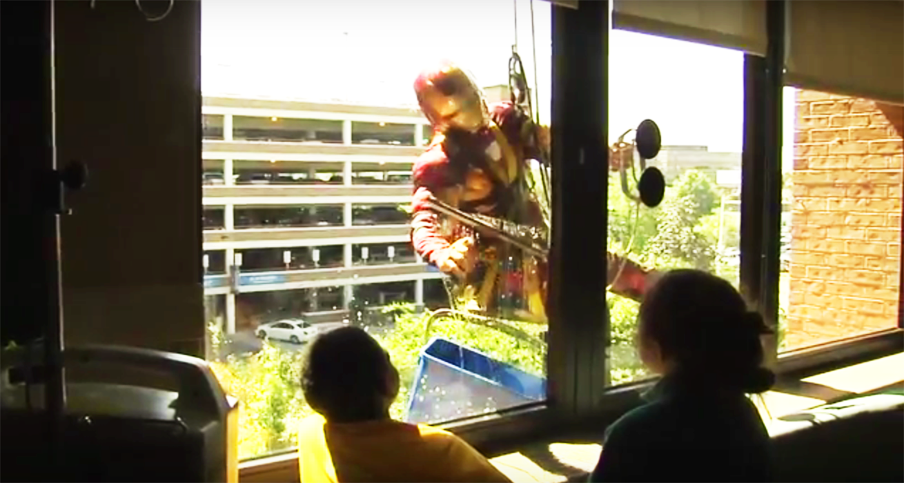 Grime-Fighting Superheroes Prepare To Scale UCSF Walls
