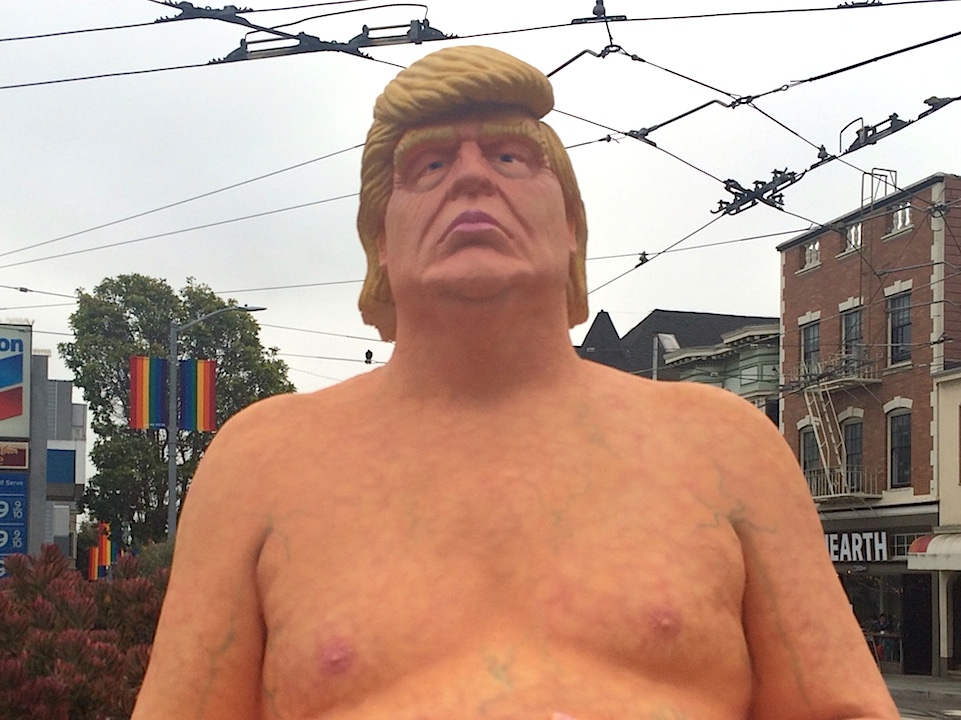 Naked Donald Trump Pops Up In Bay Area