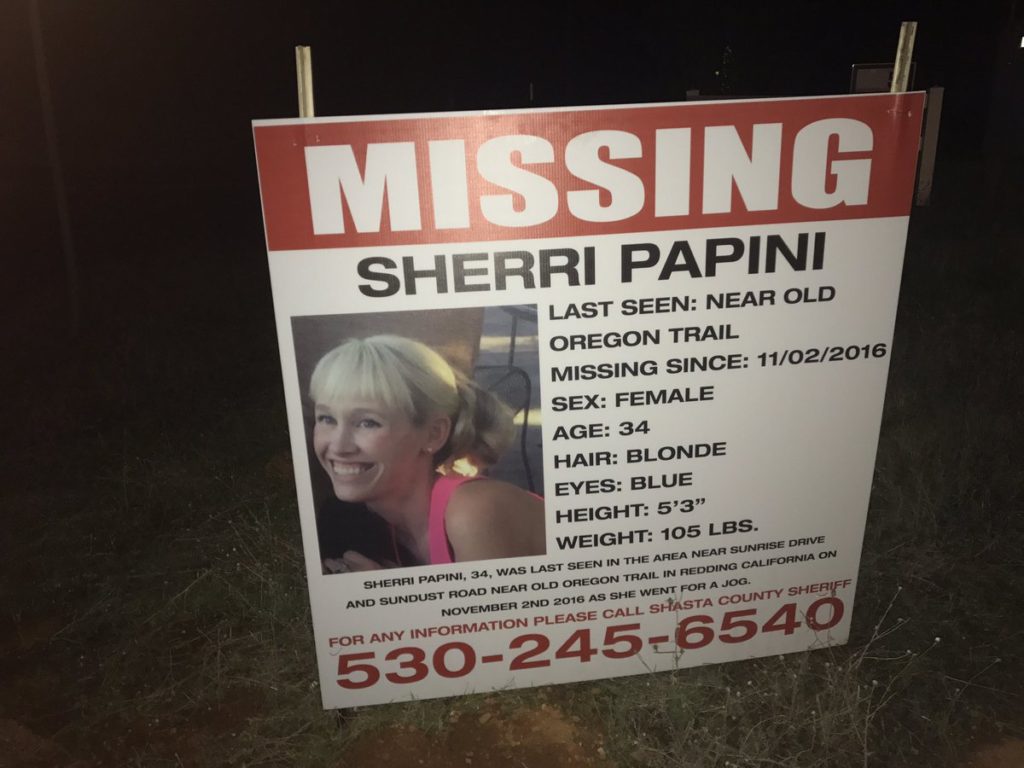 Sherri Papini Missing Persons Sign 