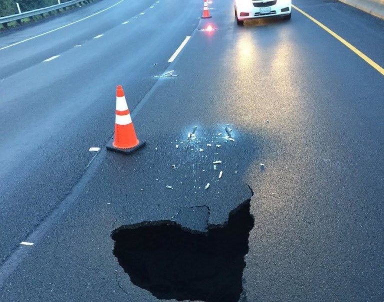 Highway 13 Reopened After Repairs To Sinkhole Completed