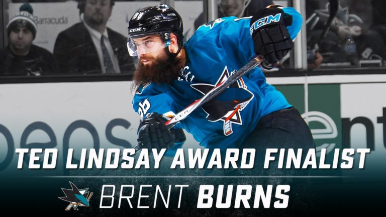 Brent Burns Among Ted Lindsay Award Finalists
