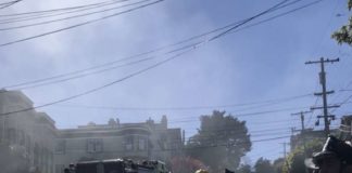 Home Catches Fire Near The Castro District