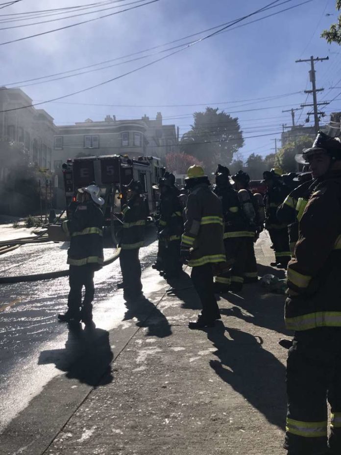 Home Catches Fire Near The Castro District