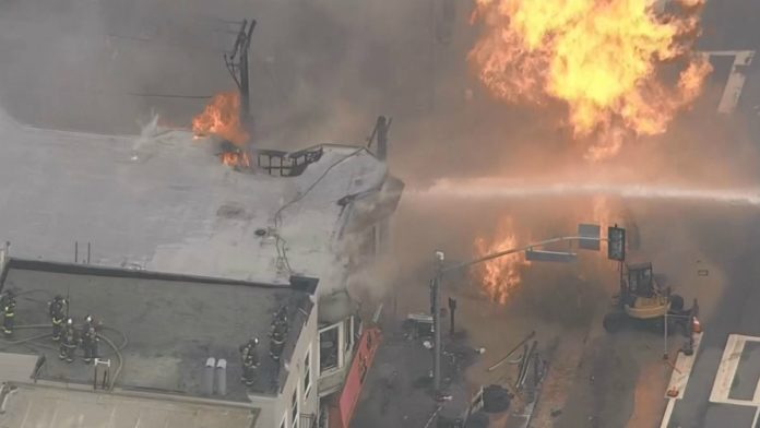 Excavators Triggered 3-Alarm Gas Fire