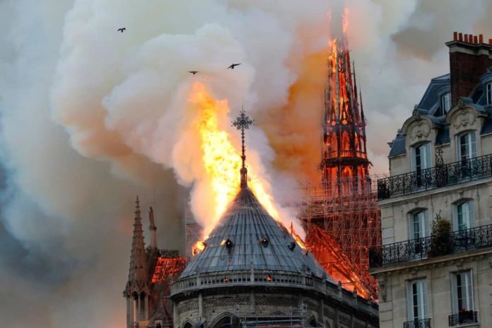 Notre Dame Cathedral Damaged In Fire