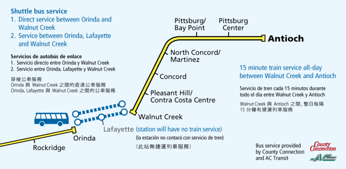 BART Announces Weekend Delays On Antioch Line