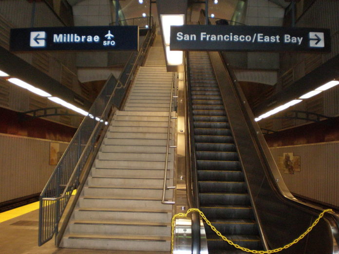 BART Escalators Temporarily Out Of Service Starting August 15