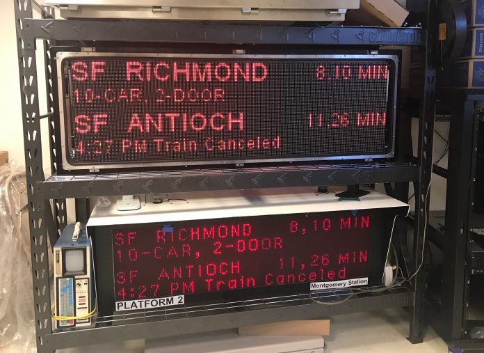 BART Introduces New Digital Platform Sign Notifications