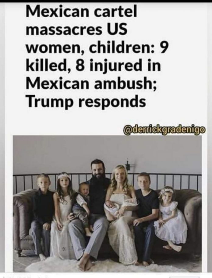 Nine Americans Killed By Drug Cartel In Mexico