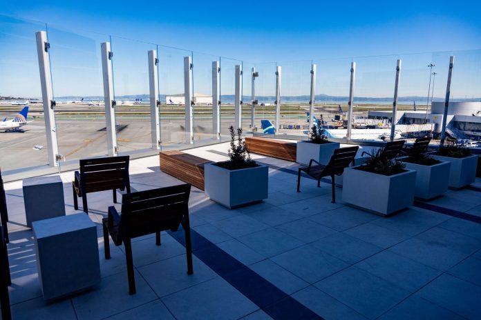 SFO Outdoor Observation Deck Opens Valentines Day San Francisco Internation Airport will open the new SkyTerrace after being closed for 25 years.