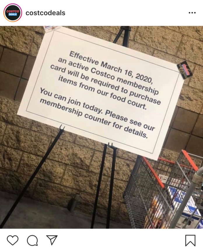 Costco Will Ban Non-Members From Food Court Costco will soon require a membership to purchase food court items.