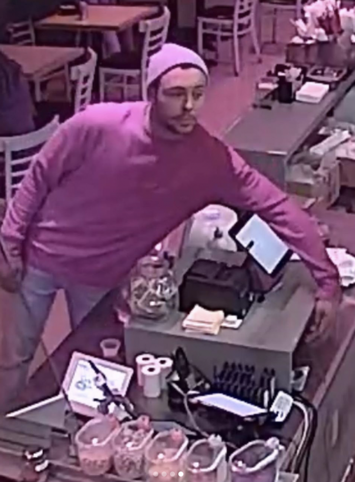 Man Stealing From Registers Caught On Camera