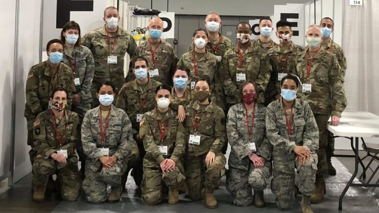 U.S. Army National Guard Delivers Supplies And Food
