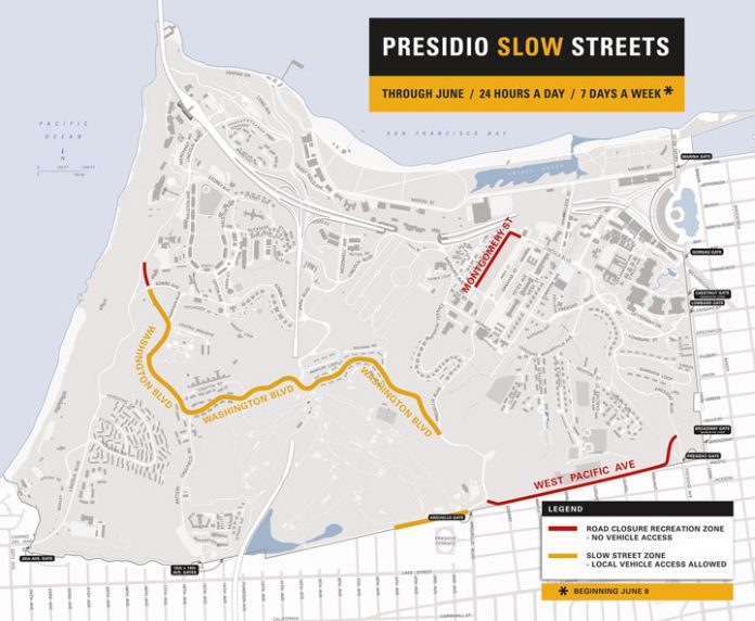 San Francisco’s Presidio Closing Streets For Social Distancing