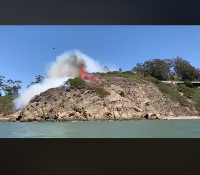 Yerba Buena Island On Fire