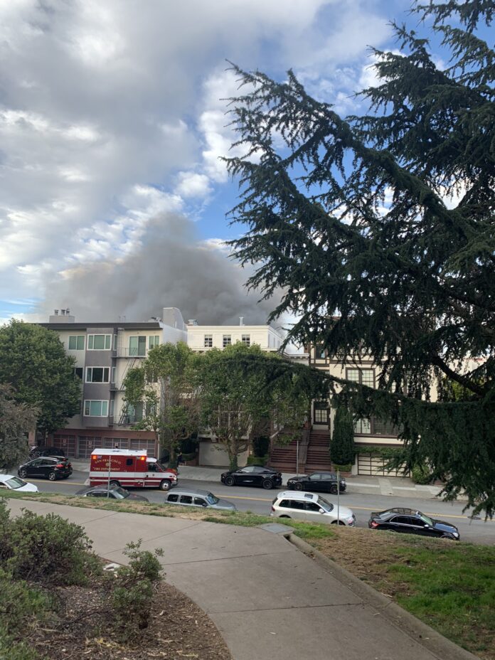 Three-Alarm Fire In San Francisco Near Lafayette Park