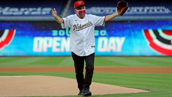 Dr. Anthony Fauci Throws First Pitch Of The Season