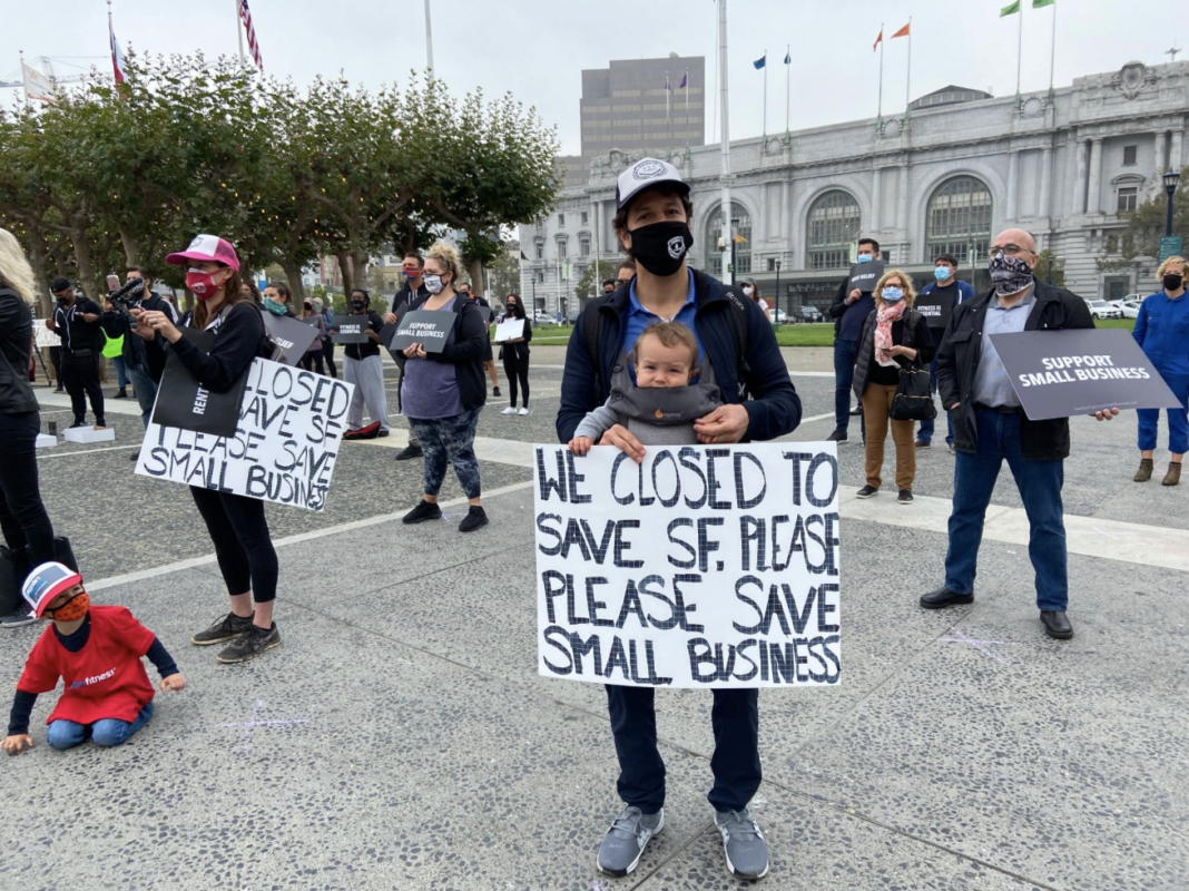 "Save Small Business" Protest, San Francisco