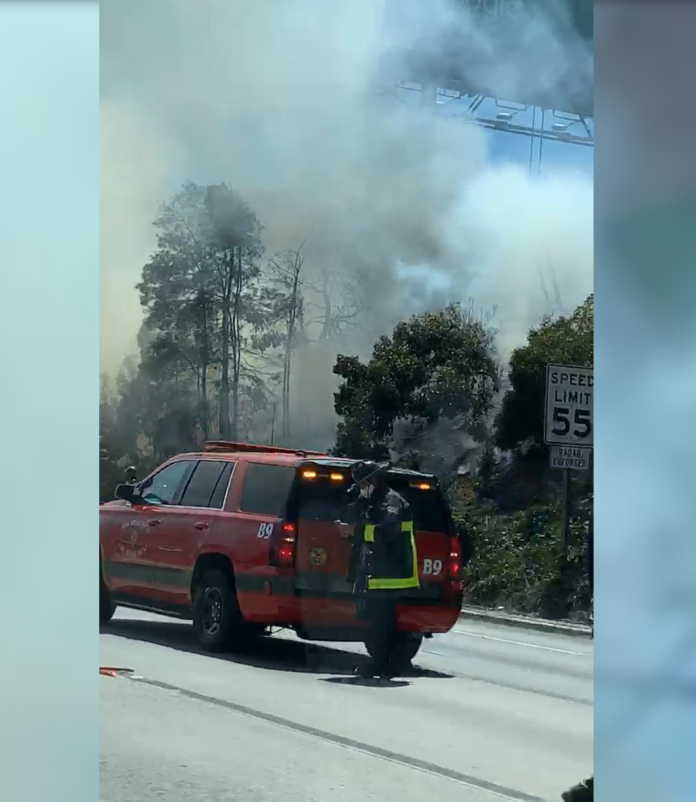 Brush Fires Cause Parts Of Highway 101 To Close
