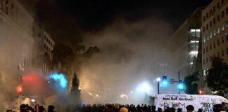 Suspects Attack Man At Protest In Washington D.C.