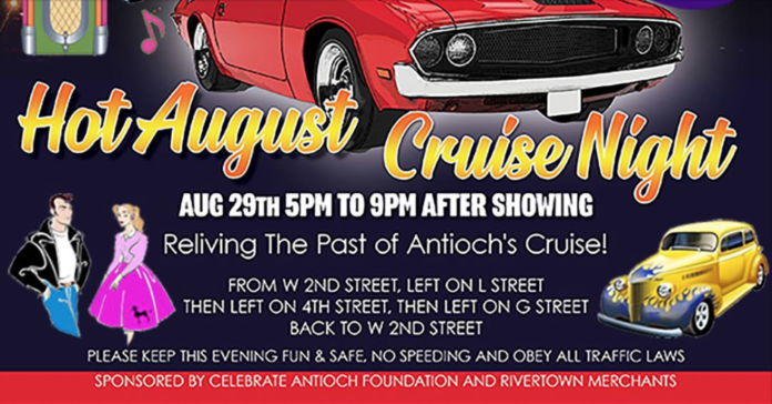 Hot August Cruise Night In Antioch Rivertown