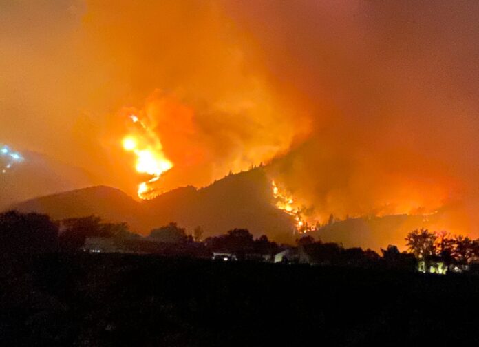 Wine Country Massive Fires Burn Houses