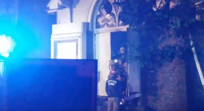 Two-Alarm Fire At Portland Church