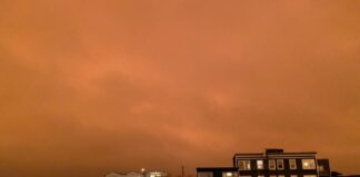 Orange Glow Settles Over San Francisco
