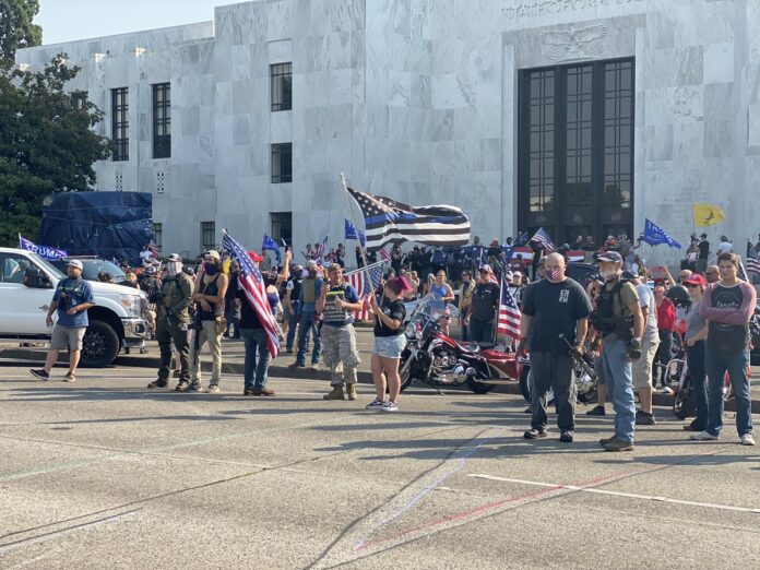 Arrests On Labor Day During Opposing Protests