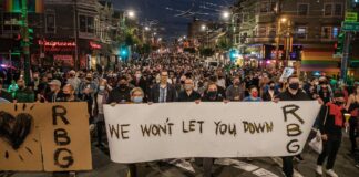 Hundreds Mourn Ruth Bader Ginsburg In Castro District