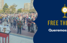 Free the Mass campaign site, Free the Mass protest event, SF Diocese, Sept. 20, 2020