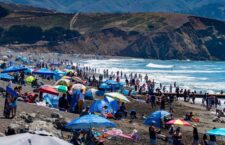 Sharp Park Beach in Pacifica, August, 15, 2020