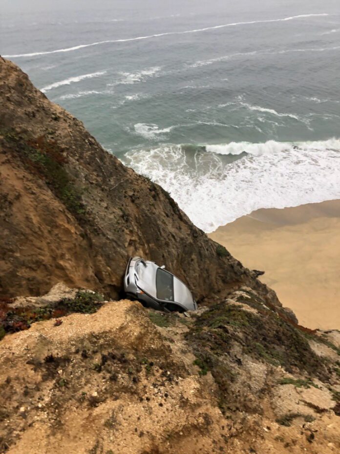 Woman Dies After Vehicle Plunges Off Cliff
