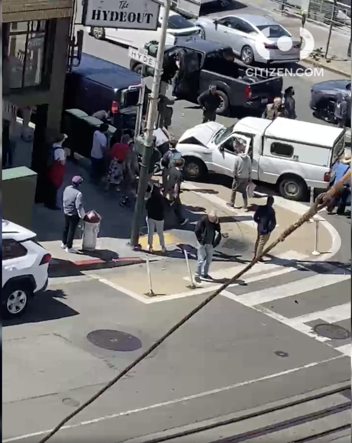 Motorcyclist Struck By Vehicle On Hyde Street