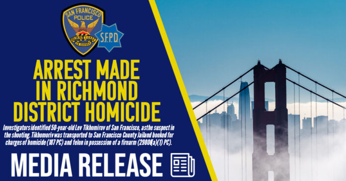 Lev Tikhomirov Arrested In Richmond District Murder