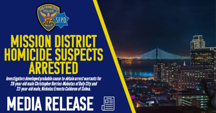 Two Mission District Homicide Suspects Arrested By SFPD