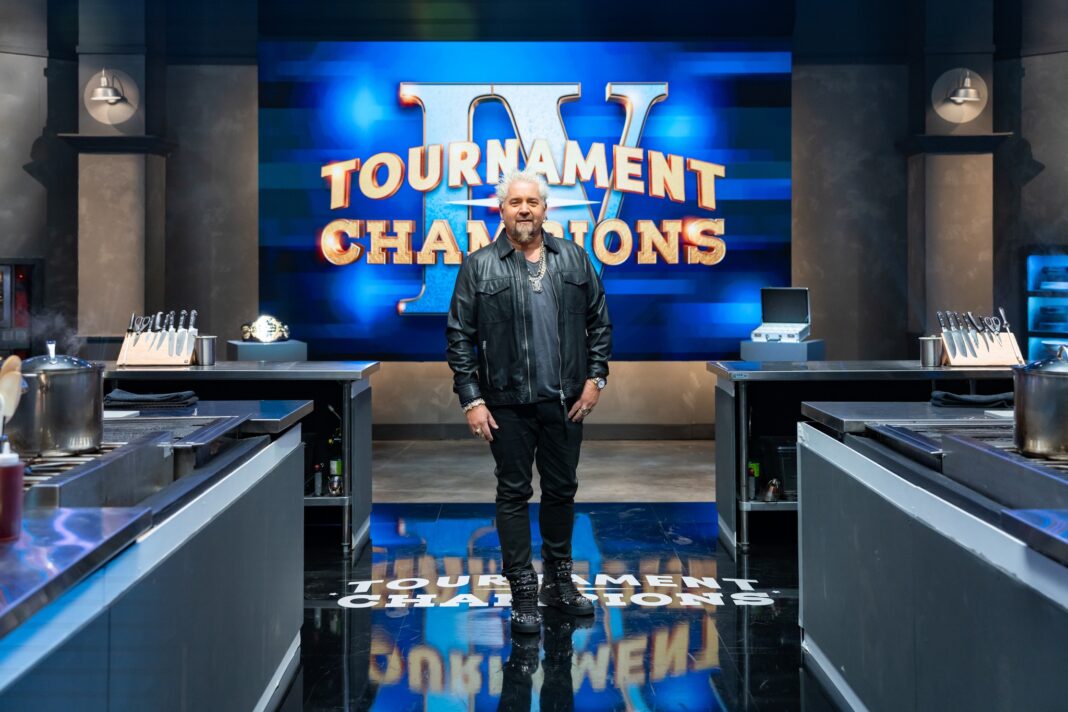 Host Guy Fieri, as seen on Tournament of Champions, Season 4.