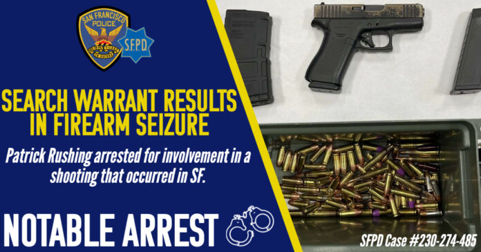 Patrick Rushing Arrested For Shooting Incident At Haight And Cole Streets