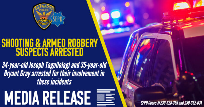 Joseph Tagoilelagi, Bryant Gray Arrested For Armed Robbery
