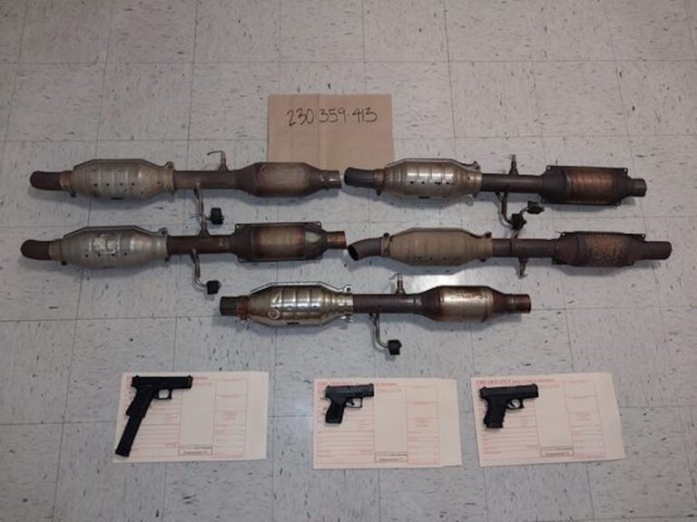 Four Armed Juveniles Arrested For Catalytic Converter Thefts