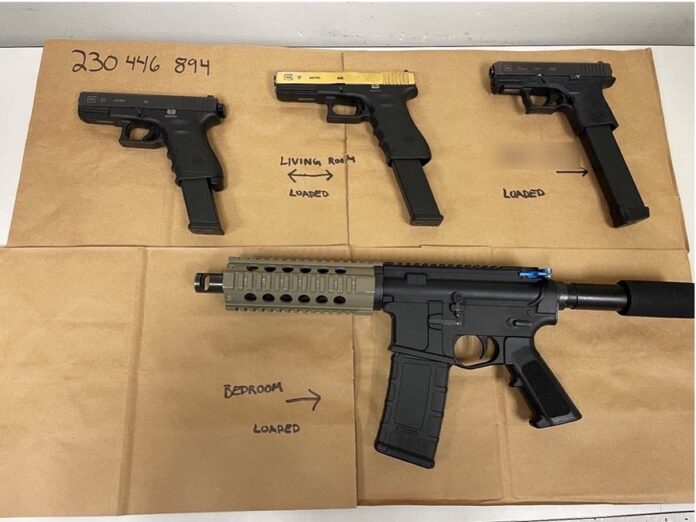 Numerous Guns Recovered From Glenn Brown