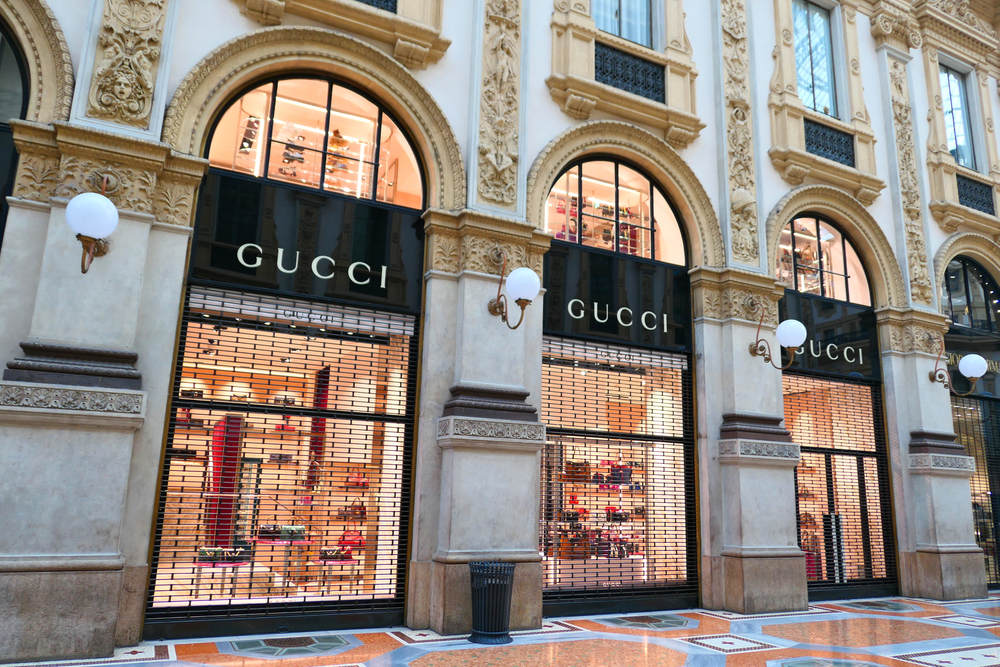 Milan,,Italy,-,October,21,,2018,:,Gucci,Boutique,In